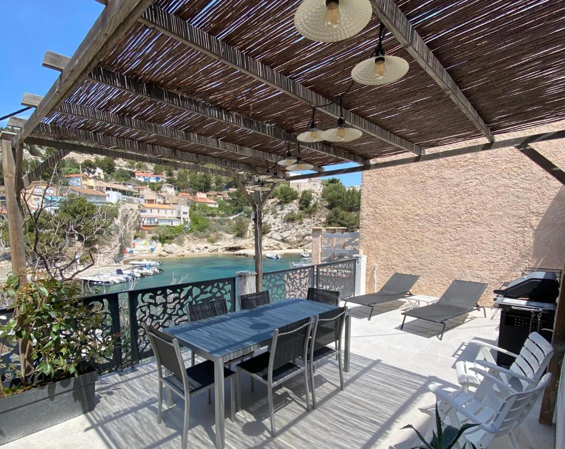 Cabanon Vue Mer L Ilette Niolon Cote Bleue Le Rove Exterior foto